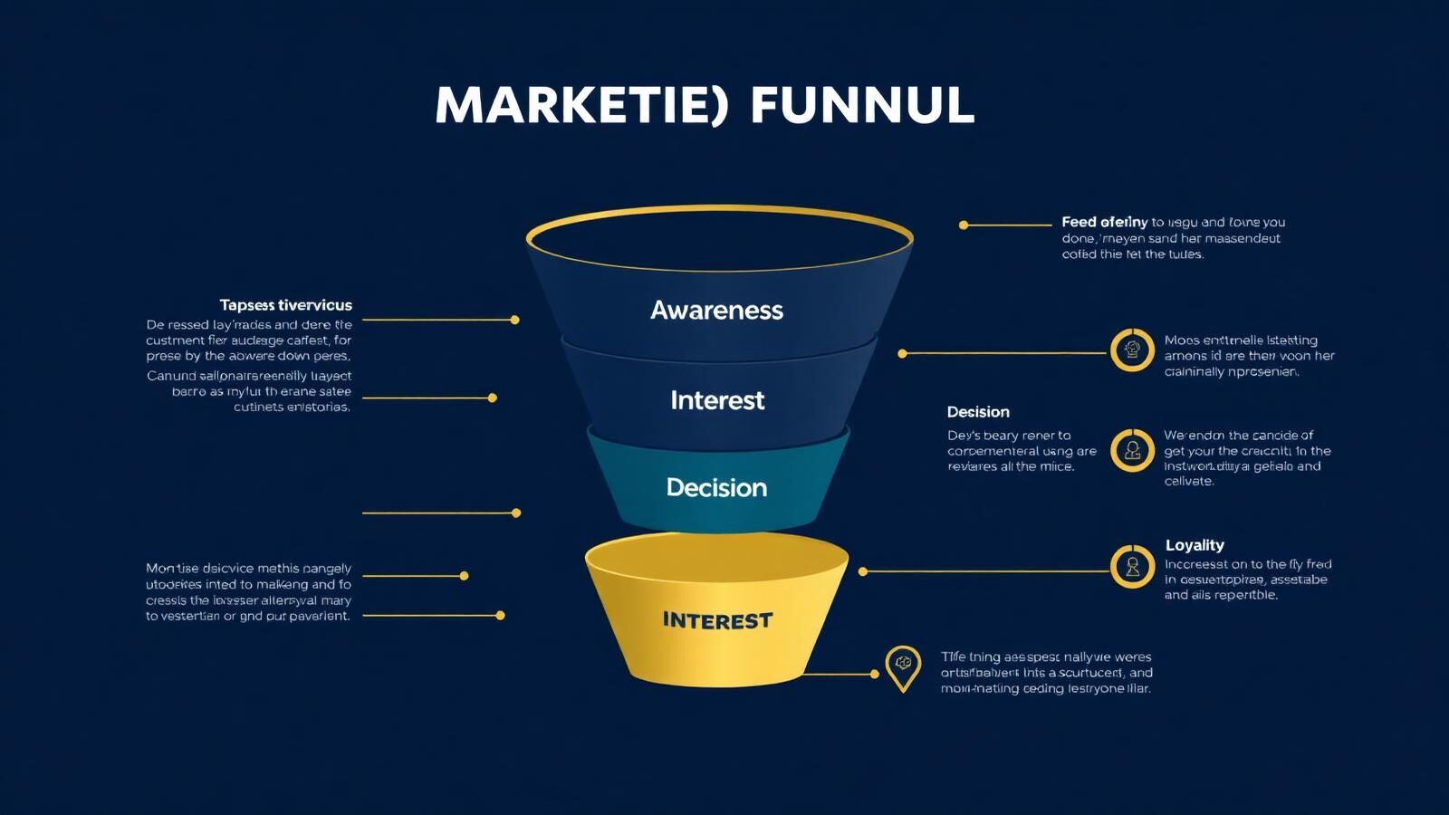 the team Marketing Strategies — A Marketing Funnel illustrating the customer journey stages from awareness to loyalty, with activities for each stage within the the marketing framework.